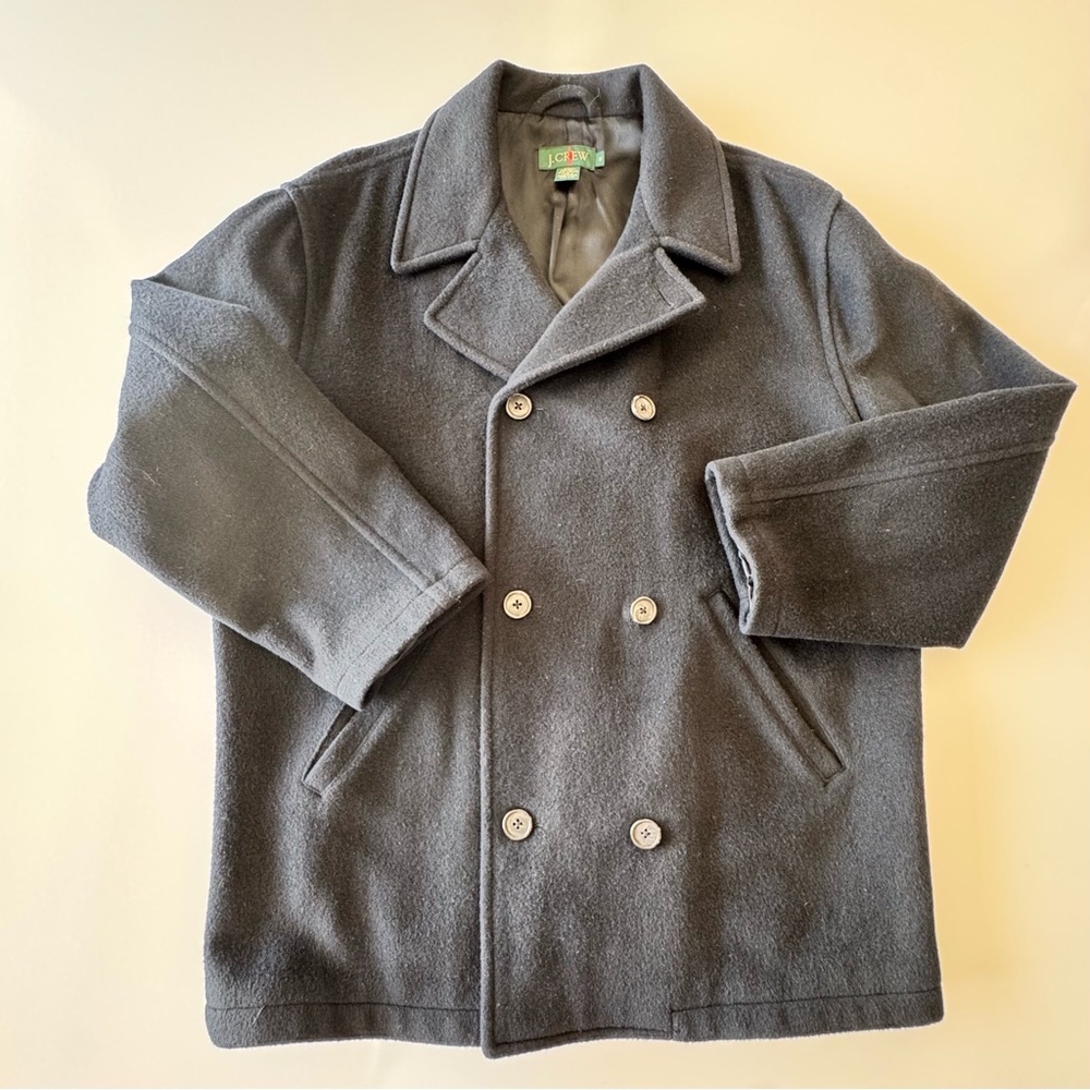 J.Crew Wool Peacoat Double Breasted Navy Blue MEDIUM